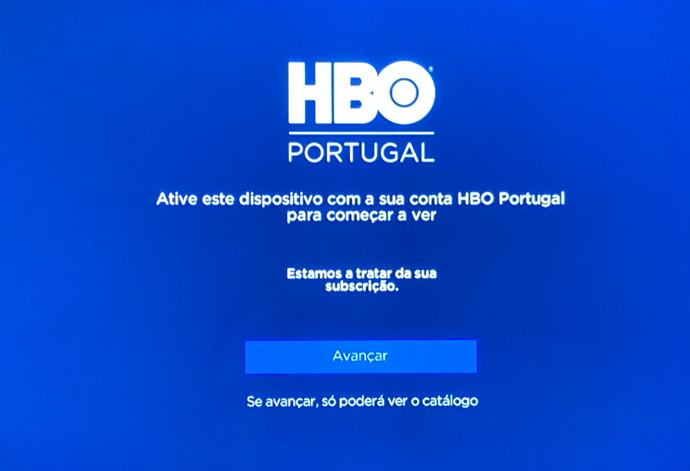 o que aparece na tv quando tento iniciar sessão